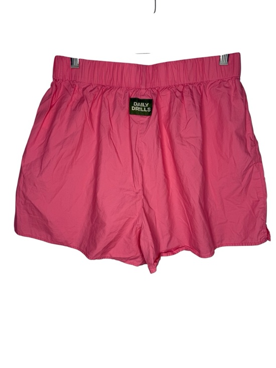 Daily Drills Pants - Daily Drills Pink Cotton Boxer Lounge Shorts Size Large